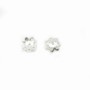 Argent 925 Coupelle en Fleur 6mm x 10pcs