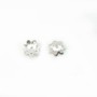 Argent 925 Coupelle en Fleur 5mm x 10pcs