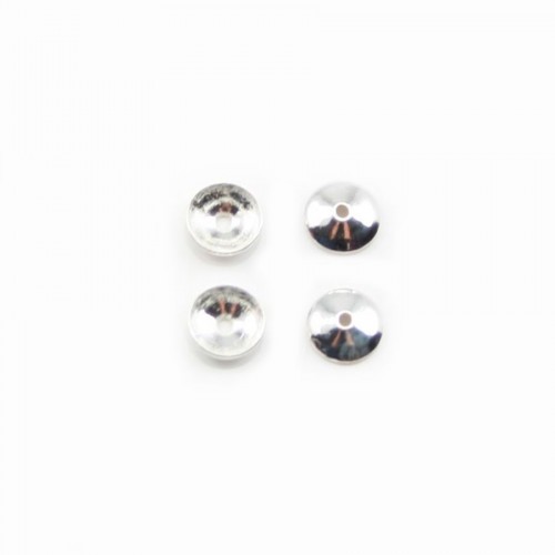 Coupelle lisse 4mm en ARG 925 Massif x 200 st 