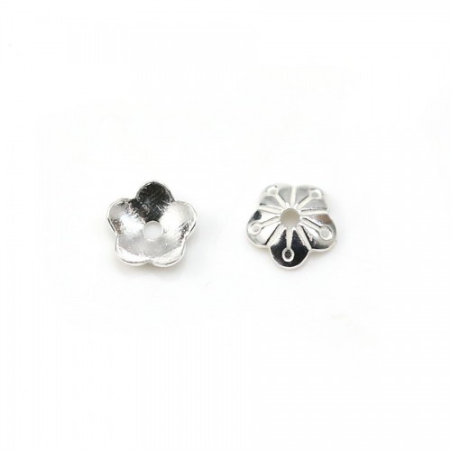Clover earstuds with zirconium oxide, 925 Sterling Silver  7.5x16.5mm x 2pcs