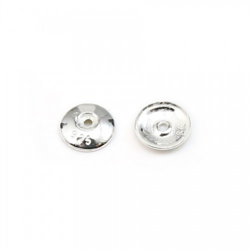 Rhodium 925 sterling silver clover charm 13mm x 1pc