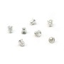 Coupelle lisse en argent 925  2.5x6mm x 4pcs
