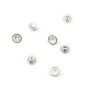 Coupelle lisse en argent 925  6mm x 10pcs