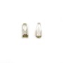 Embout en argent 925, pour cordon, 1.5mm x 20pcs