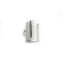 Embout pince, pour ruban en argent 925, 10mm x 2pcs