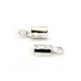 Embout pince pour lacet plat, 3mm argent 925 x 2pcs