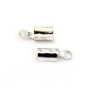 Embout pince pour lacet plat, 4 mm argent 925 x 2pcs