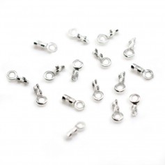 Embout mini-pince en argent 925, pour fil 0.5mm x 6pcs