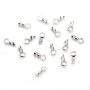 Embout mini-pince en argent 925, pour fil 0.5mm x 6pcs