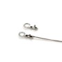 Embout mini-pince en argent 925, pour fil 0.5mm x 6pcs