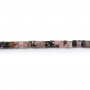 Rhodonite, en forme de rondelle Heishi 2x4mm x 40cm