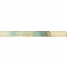 Amazonite, en forme de tube 4x13mm x 40cm