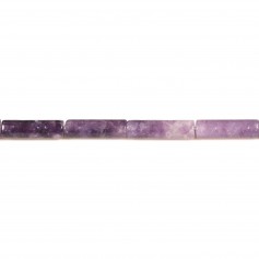 Lépidolite, en forme de tube 4x13mm x 40cm