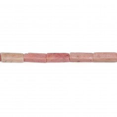 Rhodonite, en forme de rectangle 4x13mm x 40cm