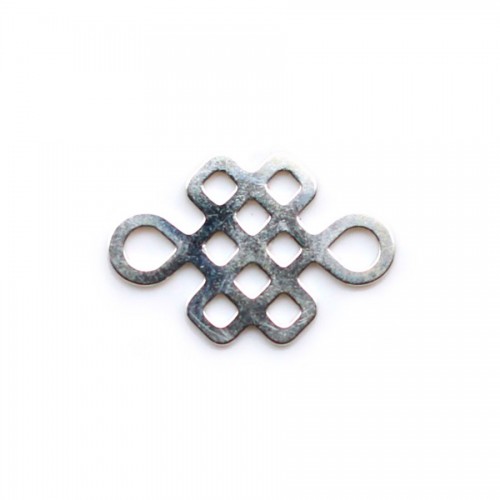 925 sterling silver chinese knot spacer 10x15mm x 1pc