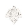 Breloque feuille Ajouté12x15 mm Argent  925 x 2 pc