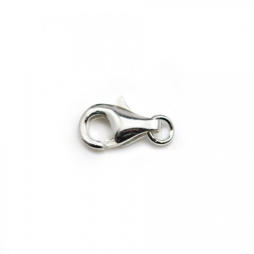 Lobster clasp, 925 sterling silver  9mm  x 1 piece 