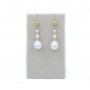 Boucles d’oreilles en gold filled & perles de culture d'eau douce x 2pcs