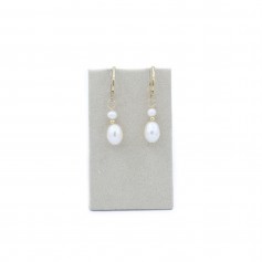 Boucles d’oreilles en gold filled & perles de culture d'eau douce x 2pcs
