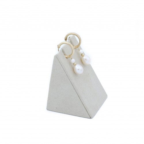 Boucles d’oreilles en gold filled & perles de culture d'eau douce x 2pcs