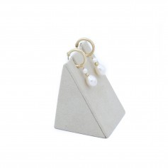 Boucle d’oreille en gold filled & perles de culture d'eau douce x 2pcs