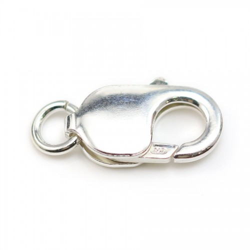 Clasp silver karabiner 925 10x22mm x 1pc