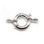 Argent 925 Fermoir bouée 12mm x 1pc