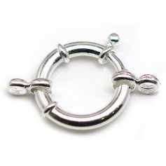 Argent 925 Fermoir à ressort 20mm x 1pc 