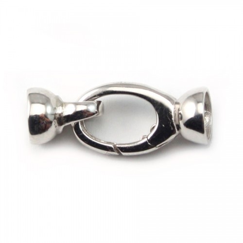 Argent 925 fermoir mousqueton 9x28mm x 1pc 
