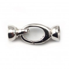 Argent 925 fermoir mousqueton 9x28mm x 1pc 
