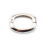 Fermoir Soufflet,  Argent 925 Rhodié  14x18mm x 1pc