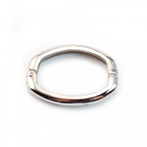 Fermoir Soufflet, Argent 925  Rhodié 20x25mm  x 1pc