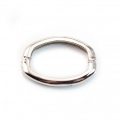 Fermoir Soufflet, Argent 925  Rhodié 20x25mm  x 1pc