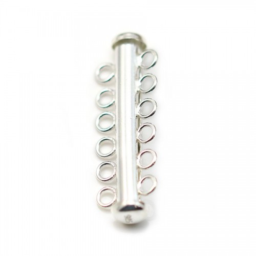 ARG 925 Fermoir Tube 6 Rang x 1pc