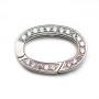 Fermoir avec zircon 15x32mm x 1pc