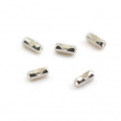 Embouts fermoir pour chaîne à billes 1.5-2mm en argent 925 x 6pcs