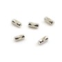 Embouts fermoir pour chaîne à billes 1.5-2mm en argent 925 x 6pcs