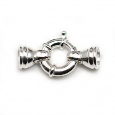 Argent 925 Fermoir a ressort 16x30mm boué  6.5mm x 1pc  