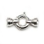 Silver 925 Fermoir a ressort 16x30mm boué  6.5mm x 1pc  