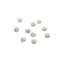 Coupelle en fleur en argent 925 4mm x  10pcs