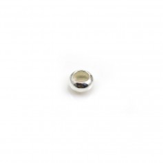 Intercalaire en argent 925, de forme ronde, de taille 2x4mm x 10pcs