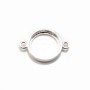 Intercalaire support  pour cabochon ronde, argent 925, 10mm x 1pc