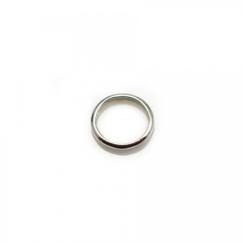 Zwischenlagen aus 925er Silber, rund, mit 2 Löchern, 8mm x 4pcs