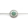 Intercalaire en argent 925, de forme ronde, avec 2 trous, 8mm x 4pcs