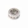 Intercalaire argent 925 oxyde de zirconium 11mm x 1pc