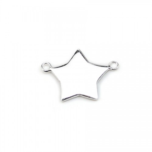 Intercalaire ancre en argent 925  9x19mm x 1pc