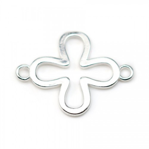 Distanziatore a trifoglio in argento 925 16x21mm x 1pc