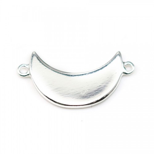 925 Sterling Silver Moon Inserir 9x18mm x 1pc