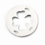 Argent 925 intercalaire trèfle 15 mm x 1pc