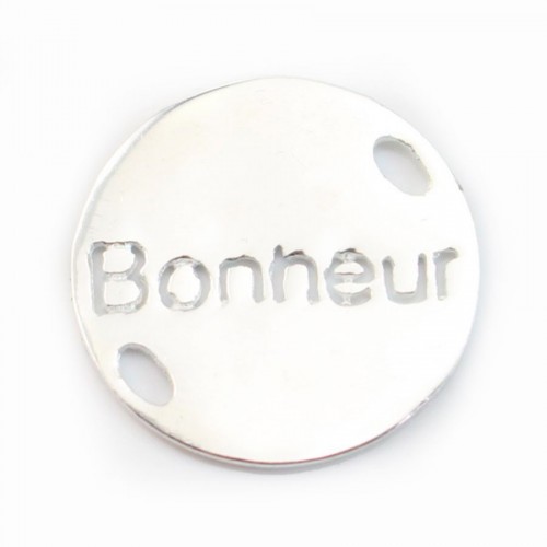 925 Sterling Silver Bonheur spacer 15mm x 1 pcs 